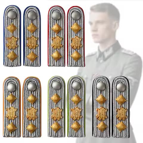 Uniform Bullion Wire Shoulder Badge Epaulette For German Military Performance Wear Collection Cospla