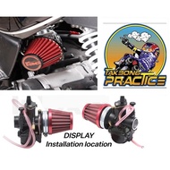 MOTORSTAR MSX 125M &amp; 150X MOTORCYCLE PARTS BIG MUSHROOM HEAD TYPE AIR CLEANER FILTER 35mm/42mm