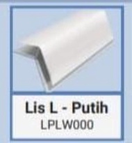 LIST PLAFON MOTIF PVC MAIHOME TYPE LIST L PUTIH LIST SIKU UKURAN 4m