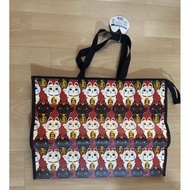 Japan Airport Purchase Lucky Cat Double-Sided Totem Large-Capacity Storage Bag Environmental Protect