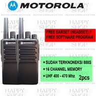 Motorola CP210 UHF Handy Talky Walkie Talkie 400-470Mhz+ Earset Radio Komunikasi Walkie Talkie Komun