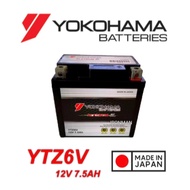 YTZ6 YTZ6V BATTERY GEL YOKOHAMA HONDA RS150 SUZUKI BELANG150 CBR150 PCX150 NEW AIR BLADE VARIO150 CL