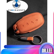 [READY] DENZA D9 Suede Key Case BYD DENZA EV Key Case Leather Key Ring Buckle 5GI0