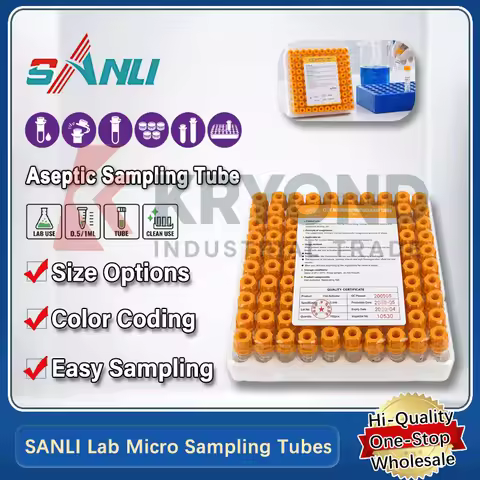 SANLI 0.5ml 1ml Micro Sampling Tube EDTA K2 Sodium Heparin Lithium Heparin No Additive Lab Sample Pr