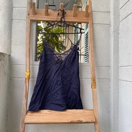 2hand blue 2-strap shirt brand MAX CO waist 76cm length 69cm code 302