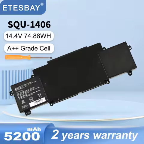 ETESBAY SQU-1406 Laptop Battery For ThundeRobot 911 911-S1 S2/A/B/C/D/E/G S3 S5A S5T S6 T1 T2 T5 M1/