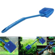 2Pc/set 40cm Aquarium Fish Tank Algae Cleaner Glass Scraper Brush Plant Easy 2 Head Cleaning Brush