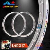 ล้อคอม COM ADVENTURE RIM 1.40 X 17 ขอบเรียบ จำนวน 2 วง ล้อขอบ17 ล้อคอมดาว COM* ของแท้ 100% ขนาด 1.40