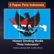 Hiasan Dinding Dekorasi Dinding Modis Peta Indonesia
