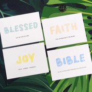 SG MINI CARDS Christian Bible Inspirational Quotes for Christmas Card Gift Seasonal Greeting Cards