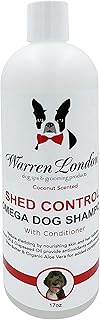 Warren London Shed Control Shampoo for Dogs β 2-in-1 Dog Shampoo and Conditioner β Strengthens and N
