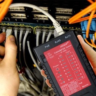 concon RJ45 RJ11 Cable & PoE Tester Telephone Line Lan Ethernet for Cat5/5e/6/6a(UTP/STP) Cat3(6P2C/