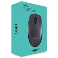 Logitech M90 Wired USB Mouse 1000 DPI Optical Tracking Mice
