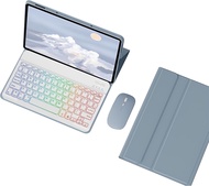 เคสคีย์บอร์ด MD สำหรับ Lenovo แท็บ M11 11นิ้ว (TB330FU/TB330XU) 2024ด้วยเมาส์สายรุ้ง Backlit แม่เหล็