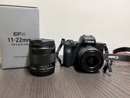 Canon m50 + 鏡頭 EFM 11-22mm(有盒有單）