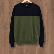 Switer Crewneck Sweater Crewnek Cn Pria Wanita Tebal Distro Kekinian Tidak Berbulu