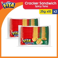 ♞,♘,♙Fita Spreadz Sandwich Crackers Spicy Tuna 25g x 10 X 2