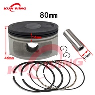 80Mm Piston Kit Rings (Pin 18Mm) Para Sa Yamaha Hai 400 Lh400 Lh180mq Yp400 ATV UTV Engine Parts