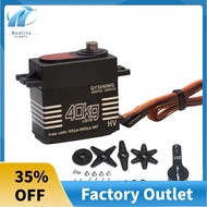 High-Speed Digital Servo 40KG Waterproof High-Torque Metal Gear 25T Servo Arm for 1/8 1/10 RC Car Ki