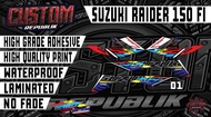 Suzuki Raider 150 FI (Satria F150) Abstract Decals Set