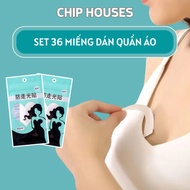 36 clothing fixing patches, unisex Thin Anti-slip Double-Sided Fashion Adhesive Tape AN124