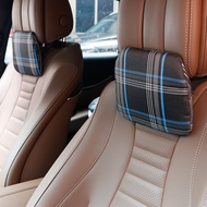 Plaid fabric Car Neck Pillow Car Headrest Auto Parts For VW MK7 GTD GTE GTI