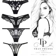 E23 - Women's Lace Panties 4 Different Patterns, Soft Lace, Women's Style Tran Phuong Shop