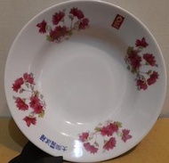 早期大同花卉瓷盤 大同冰箱瓷盤 深瓷盤-直徑20.5公分