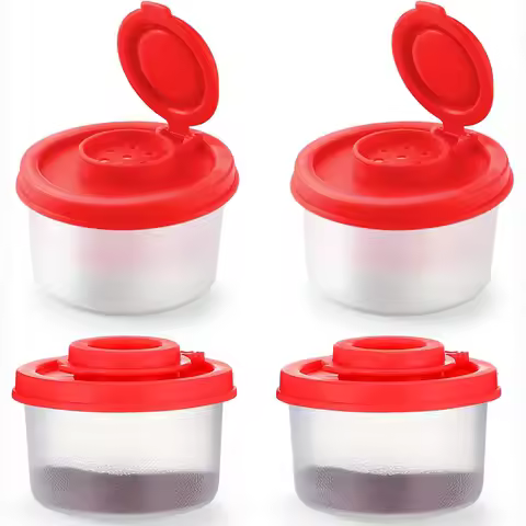 Salt and Pepper Shakers Moisture Proof Small Mini Salt Shaker to go Camping Picnic Outdoors Kitchen 