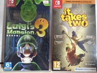 Nintendo Switch 遊戲《路易吉洋樓3》和《It Takes Two》