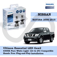 Philips New Ultinon Essential LED Bulb Gen2 6500K H4 Set for Nissan NAVARA 2008-2015