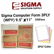 Sigma Computer Form 3PLY (WPY) Color 250Fans #3py