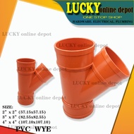 ORANGE FITTING WYE PVC PIPE SANITARY
