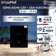 [TẶNG NỒI LẨU] Bếp từ đơn Electrolux 2100W 6 chương trình nấu - ETD42SKA - Bảo hành 2 năm toàn quốc