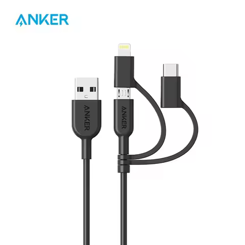 Anker Powerline II 3 in 1 usb cable Lightning/Type C/Micro USB Cable