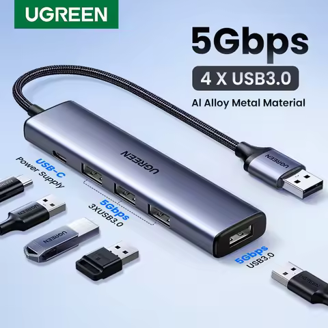 UGREEN USB3.0 HUB Type C to 4 Ports USB HUB 5Gbps USB3.0 Adapter For Macbook Pro Air M1 PC Laptop Ac