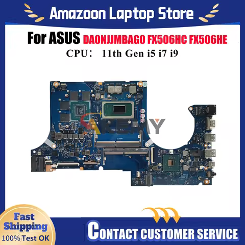 DA0NJJMBAG0 Laptop Motherboard For ASUS TUF Gaming FX506H FX506HE FX506HC FX506HF Mainboard With 11t