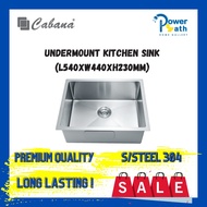 CABANA Kitchen Sink Undermount Stainless Steel CKS6302A Single Bowl Sink