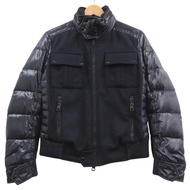 Moncler Docking羽絨服，黑色貼片，海軍藍羽絨FEATHER，0448 [二手] MONCLER