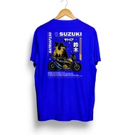 KAOS MOTOR DEWASA OTOMOTIF RIDER DRIVER BIKER LENGAN PENDEK 24s DEPAN BELAKANG GAMBAR MOTIF SATRIA F