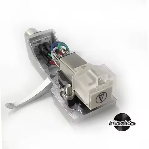 Silver Headshell, AT-3600L Cartridge and Stylus, Needle for Pioneer PLX-1000,PL-200, PL-516, PL-255,