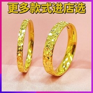 cincin lelaki cincin emas 916 cincin 916 Penyaduran emas pasir Vietnam 999 ditutup emas tiruan K ema