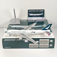 YY Wings 1: 400 Cathay Pacific Airlines B747-400F B-LIA B-LID Alloy Aircraft Model