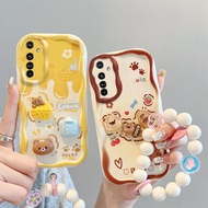 Casing Realme 6 Casing Realme 6 Pro Cute Casing Cream Edge Phone Three-dimensional Figure Doll Soft 