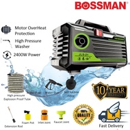 BOSSMAN High Pressure Water Jet 220V 2400W Home &amp; Car Cleaner Spray Car Washer Automatic Electric Water Jet🛴