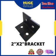 RISE 2"x2" bracket/ L bracket besi (BLACK)