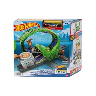 Đồ Chơi Mô Hình Trạm Cá Sấu Pizza City HOT WHEELS HKX39/HDR29