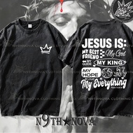 24h Shipping N9THNOVA Jesus God Loves You Good News Washed Vintage Christian T-shirt 7