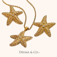 Deema & Co. - Stella Marina CZ Necklace & Earring Statement Set