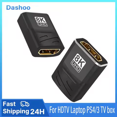 8K 60Hz 4K 120Hz/144Hz Female To Female Converter HDMI-Compatible Adapter Mini/Micro For HDTV Laptop